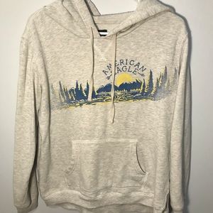 American Eagle Off-White Hoodie